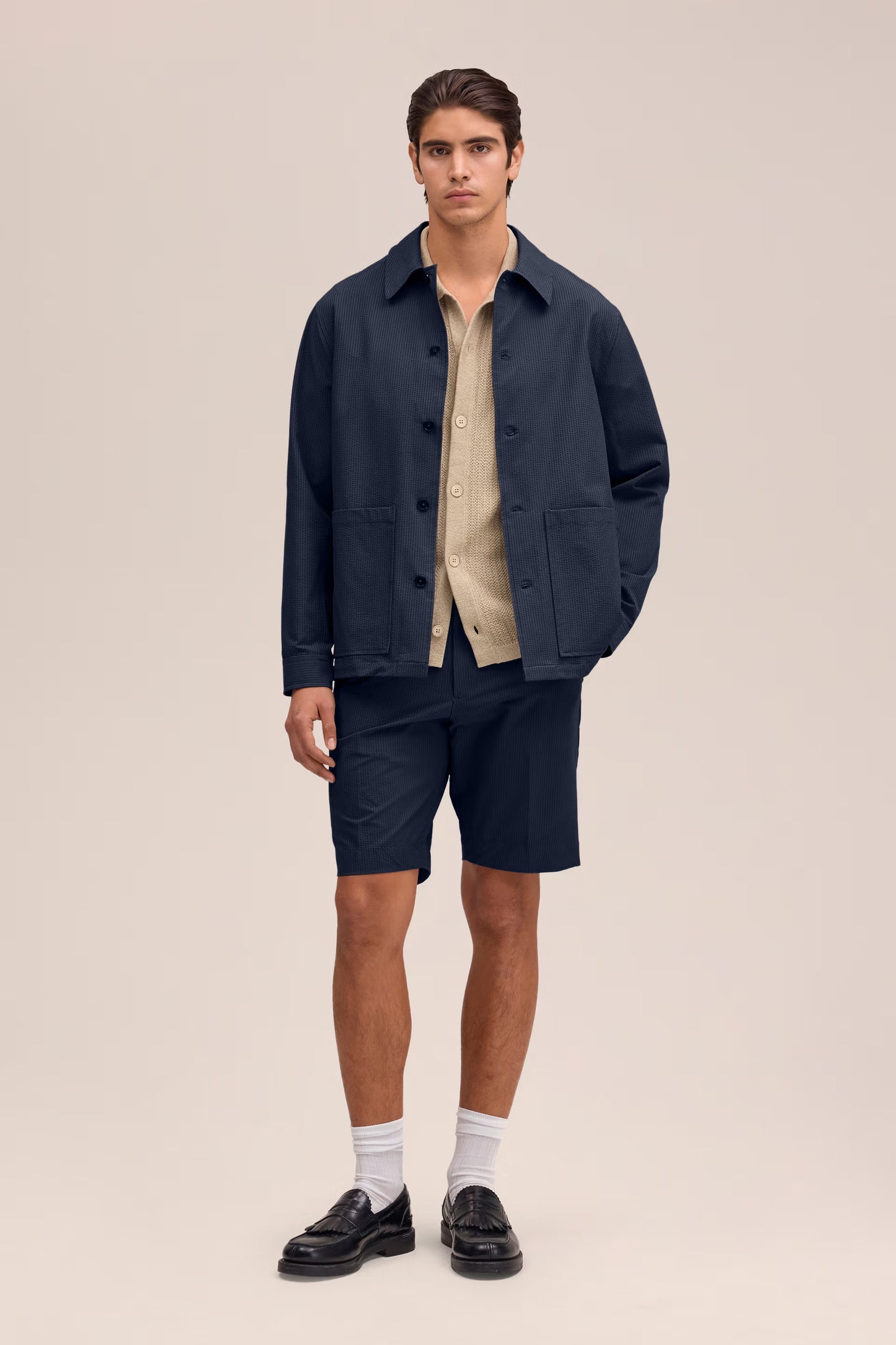 NN07 Blaze Seersucker Overshirt