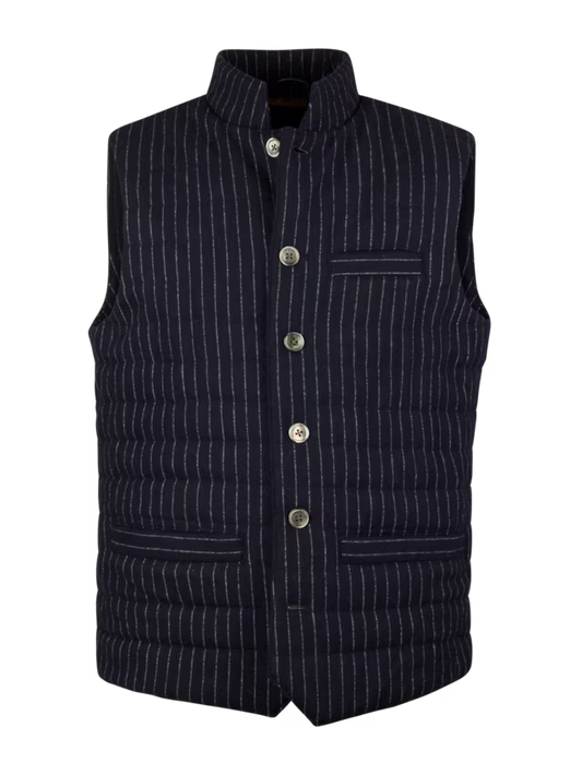 Stenstroms Wool Blend Pinstripe Vest
