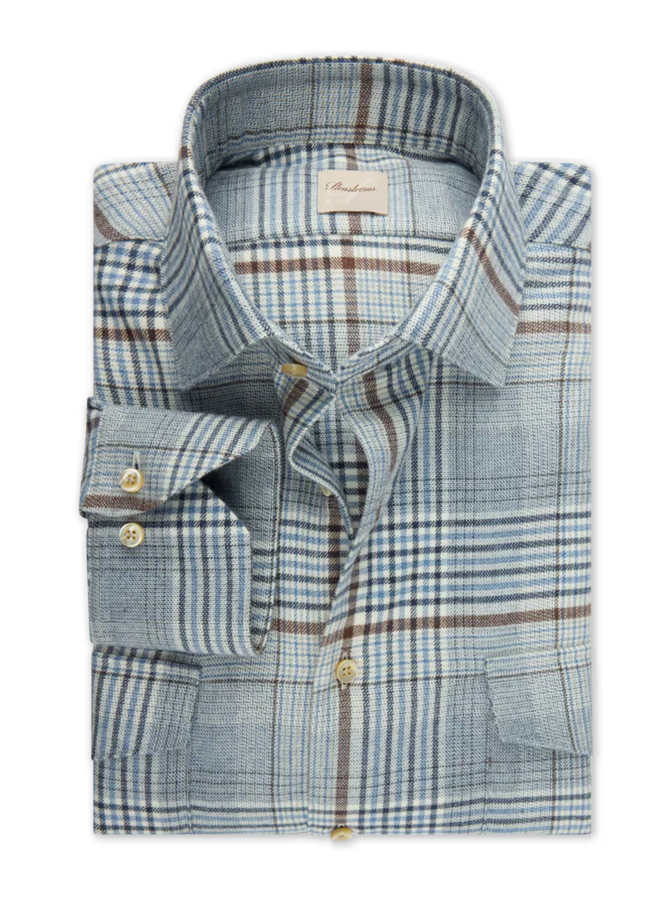 Stenstroms Regular Fit Checked Flannel Shirt