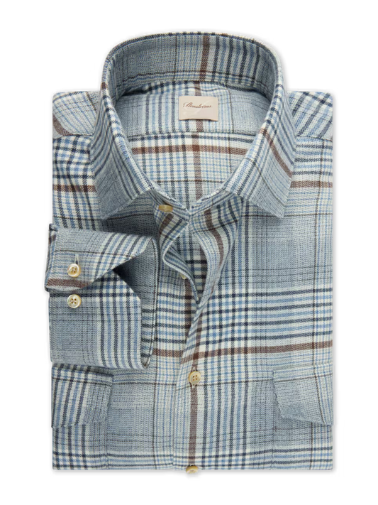 Stenstroms Regular Fit Checked Flannel Shirt