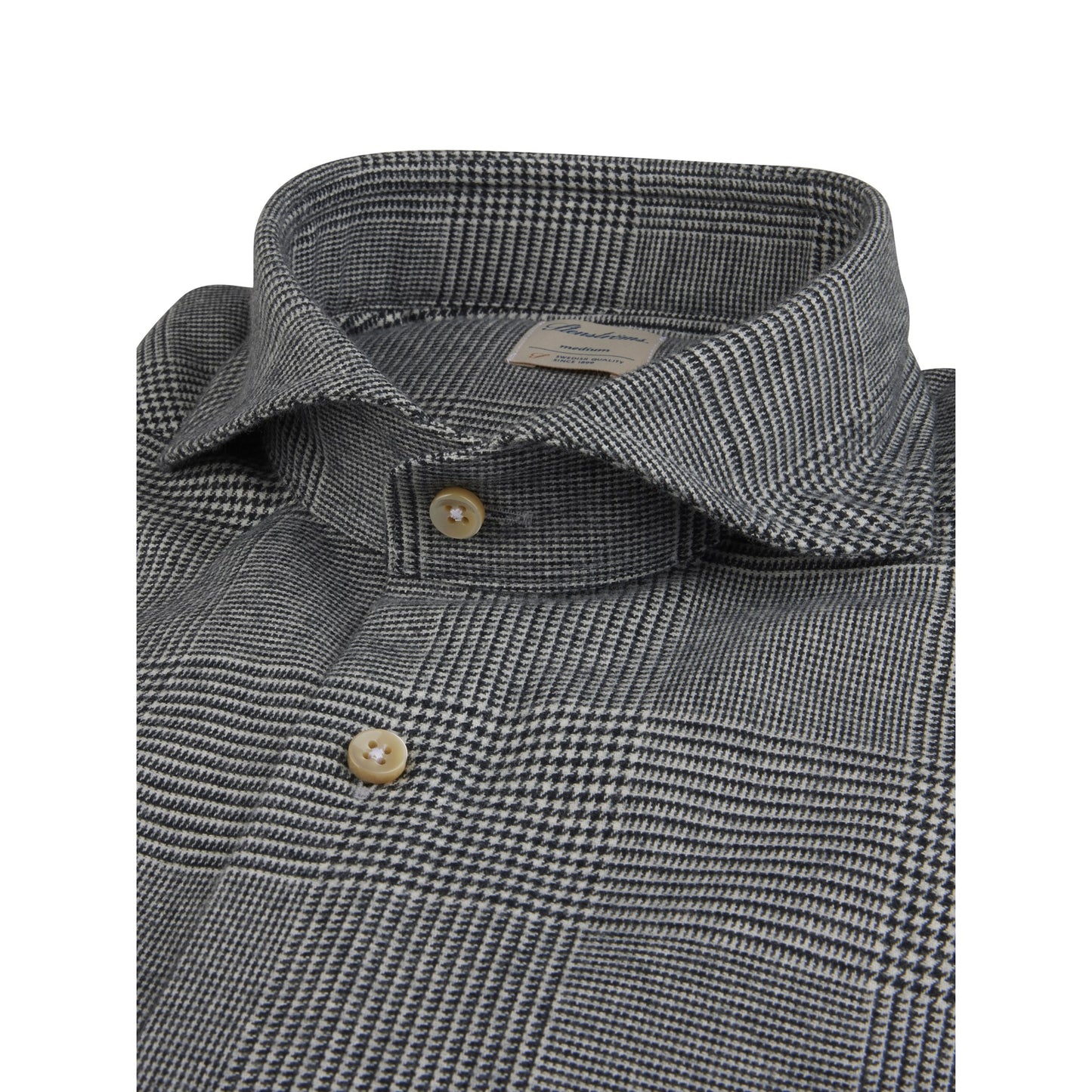 Stenstroms Grey Patterned Flannel Shirt