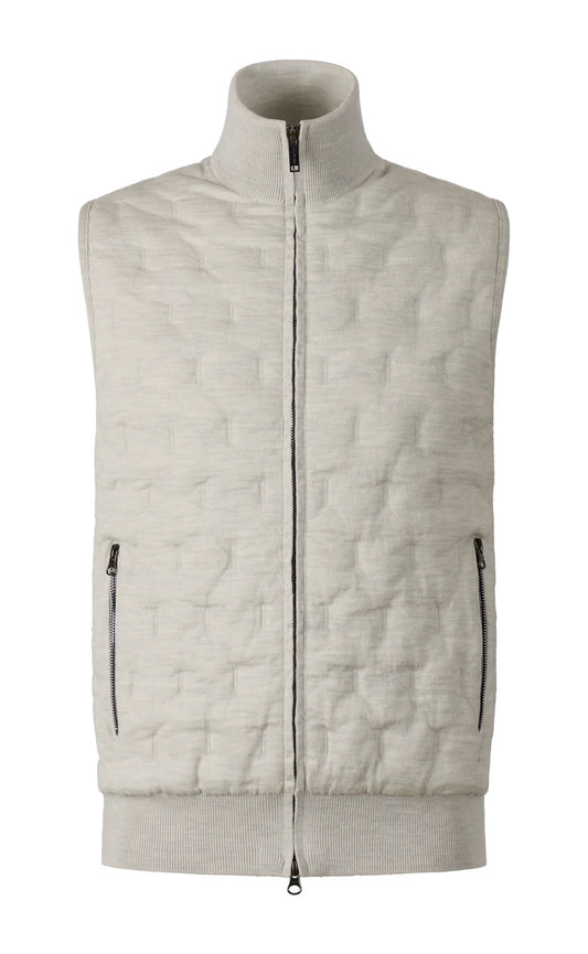 Phil Petter Quilted Wool Zip Up Vest