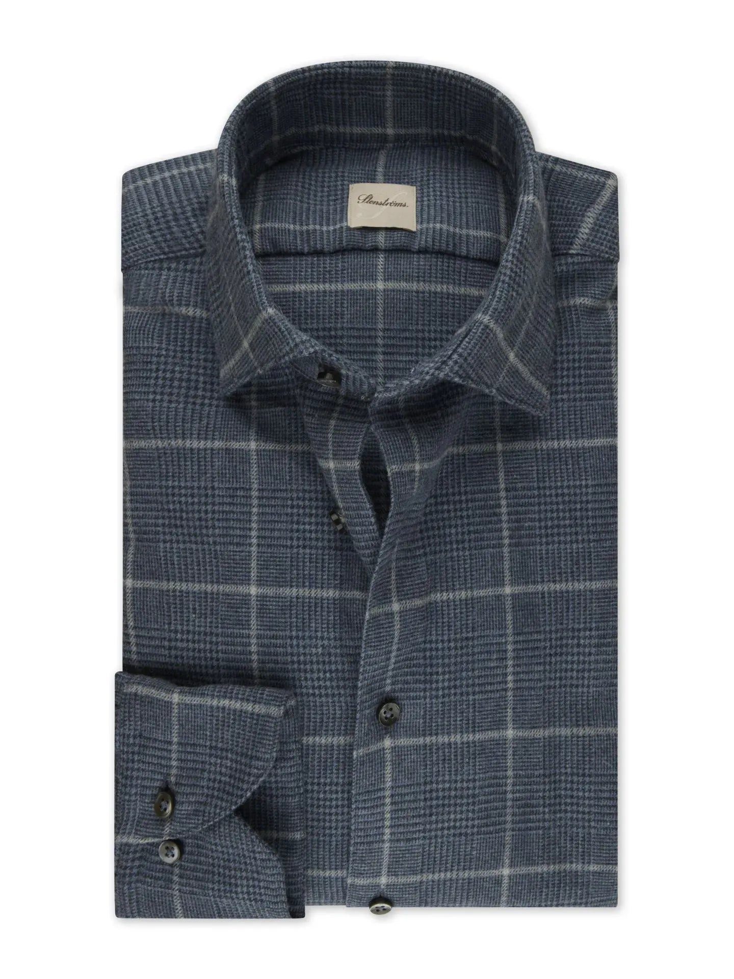 Stenstroms Cotton Flannel Glen Plaid Shirt
