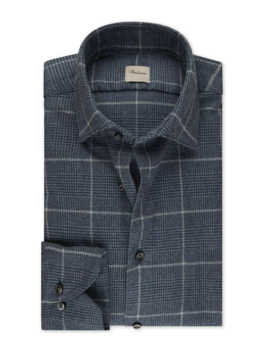 Stenstroms Cotton Flannel Glen Plaid Shirt