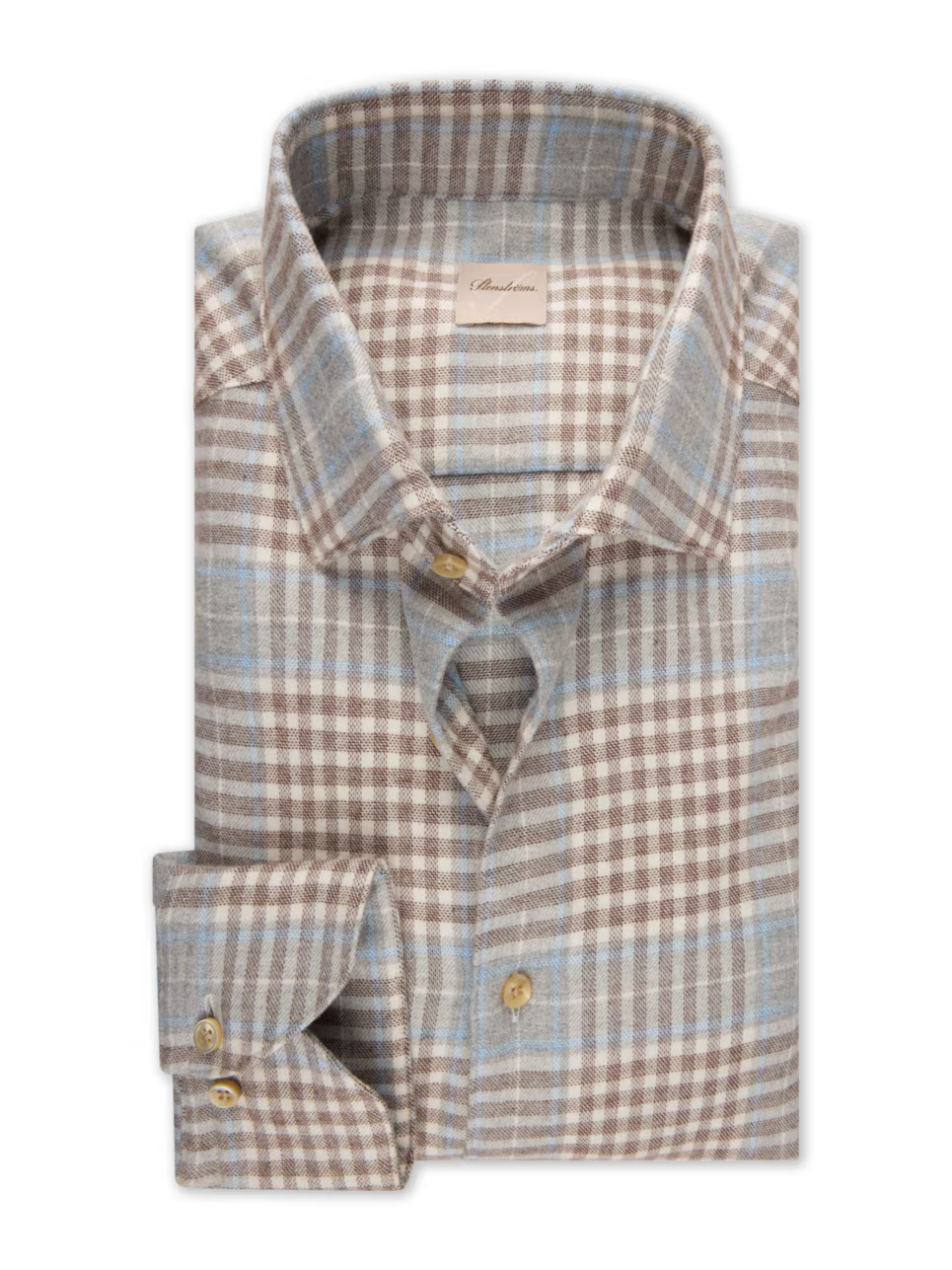 Stenstroms Regular Fit Checked Flannel Shirt