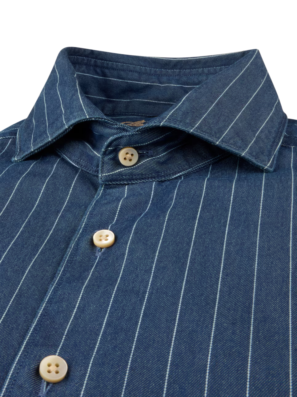 Stenstroms Regular Fit Denim Stripe Shirt