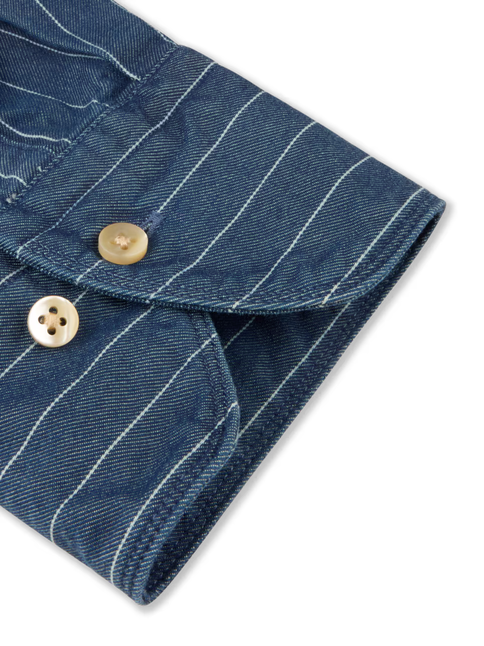 Stenstroms Regular Fit Denim Stripe Shirt