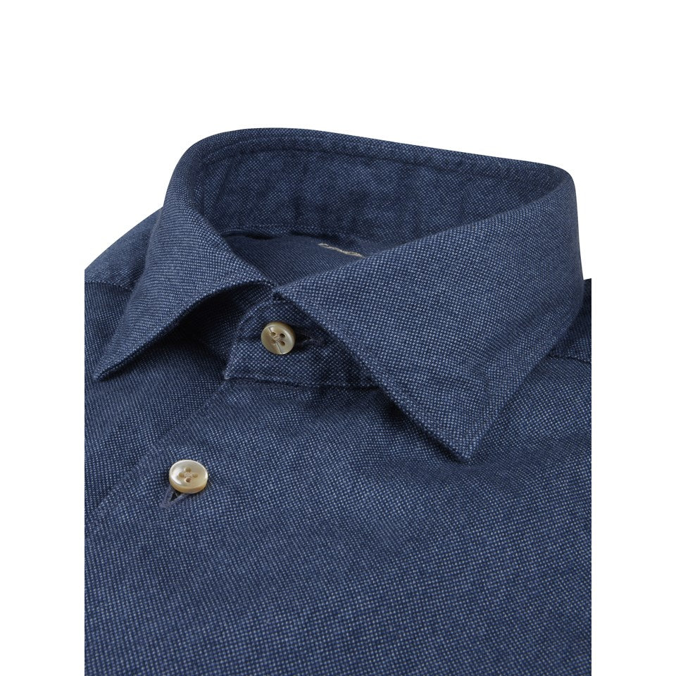 Stenstroms Casual Blue Twill Shirt