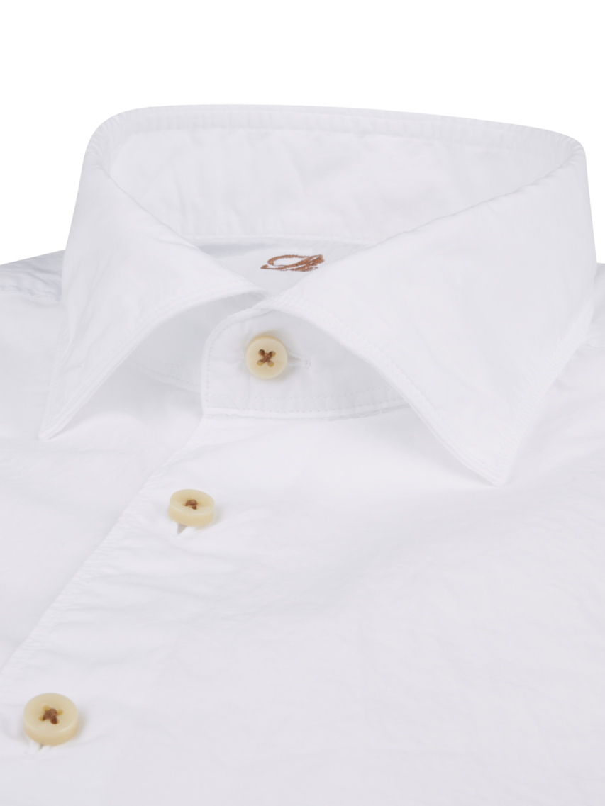 Stenstroms Casual White Poplin Shirt