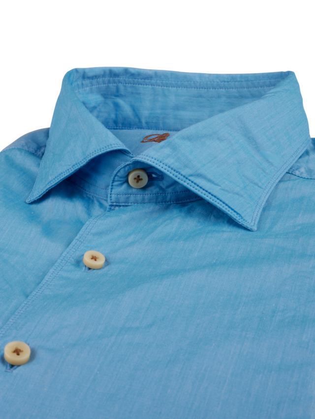 Stenstroms Casual Blue Poplin Shirt