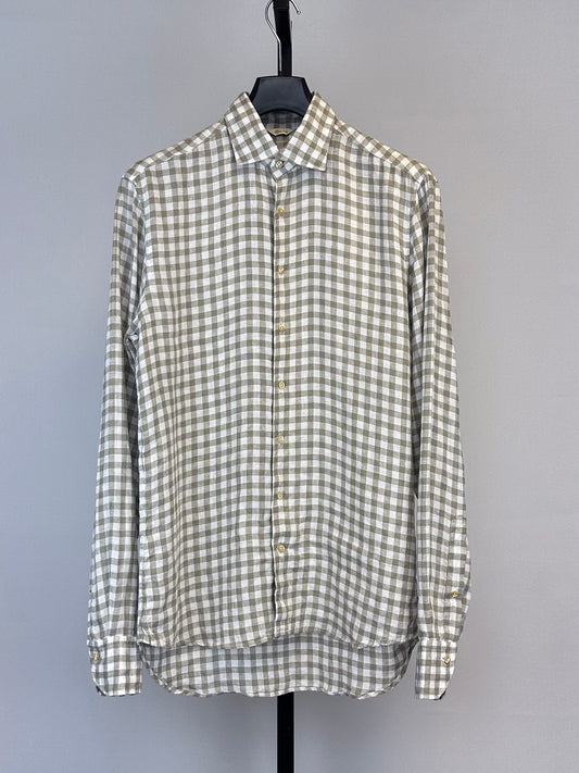 Stenstroms Linen Checked Shirt