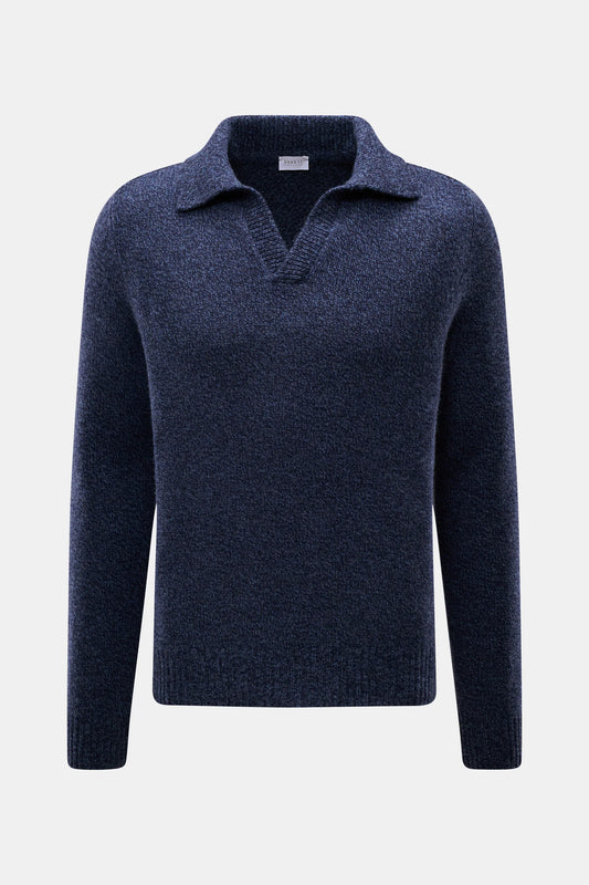 A Trip In A Bag Mouline Johnny Collar Sweater