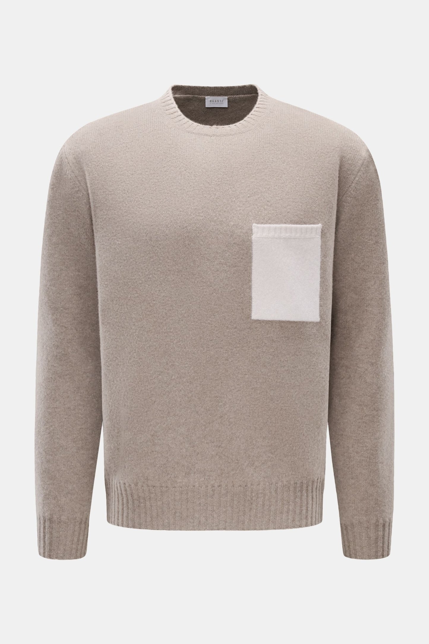 A Trip In A Bag Wool/Cashmere Pocket Crew Sweater