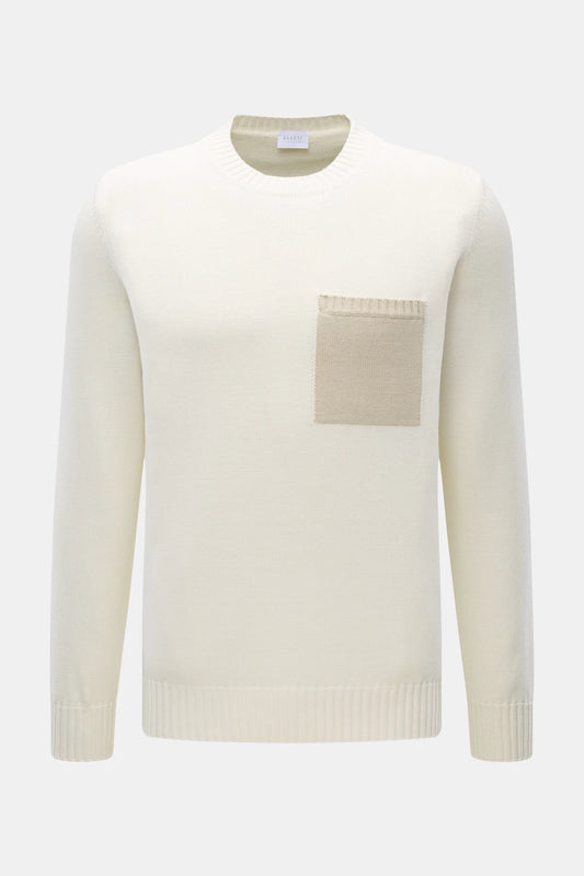 A Trip In A Bag Winter cotton Pocket Crew Neck Sweater