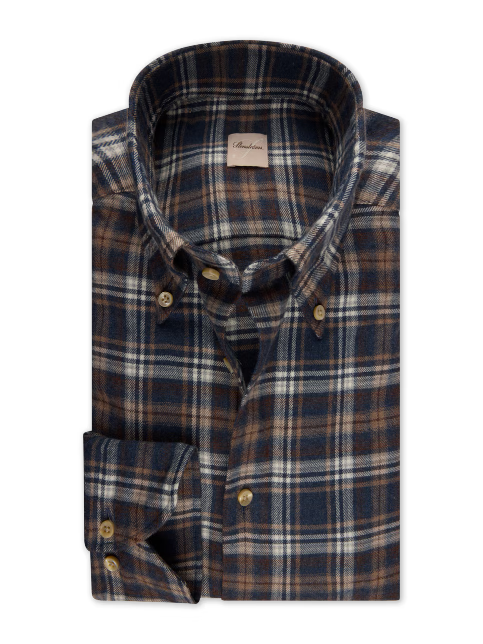 Stenstroms Slimline Checked Flannel Shirt