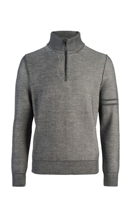 Phil Petter Wool 1/4 Zip Ribbed Sweater