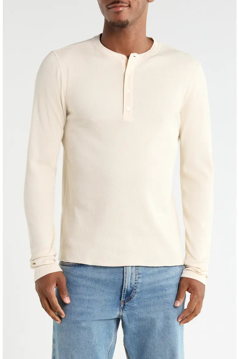Rag & Bone Textured Knit L/S Henley