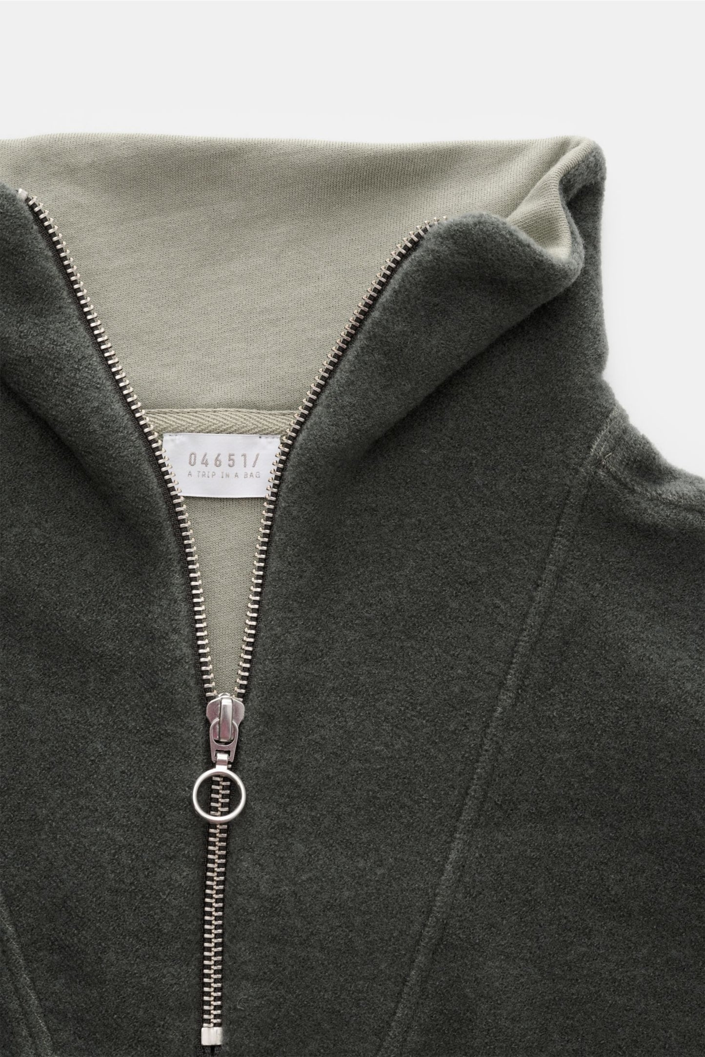 A Trip In A Bag Wool Blend 1/4 Zip Sweater