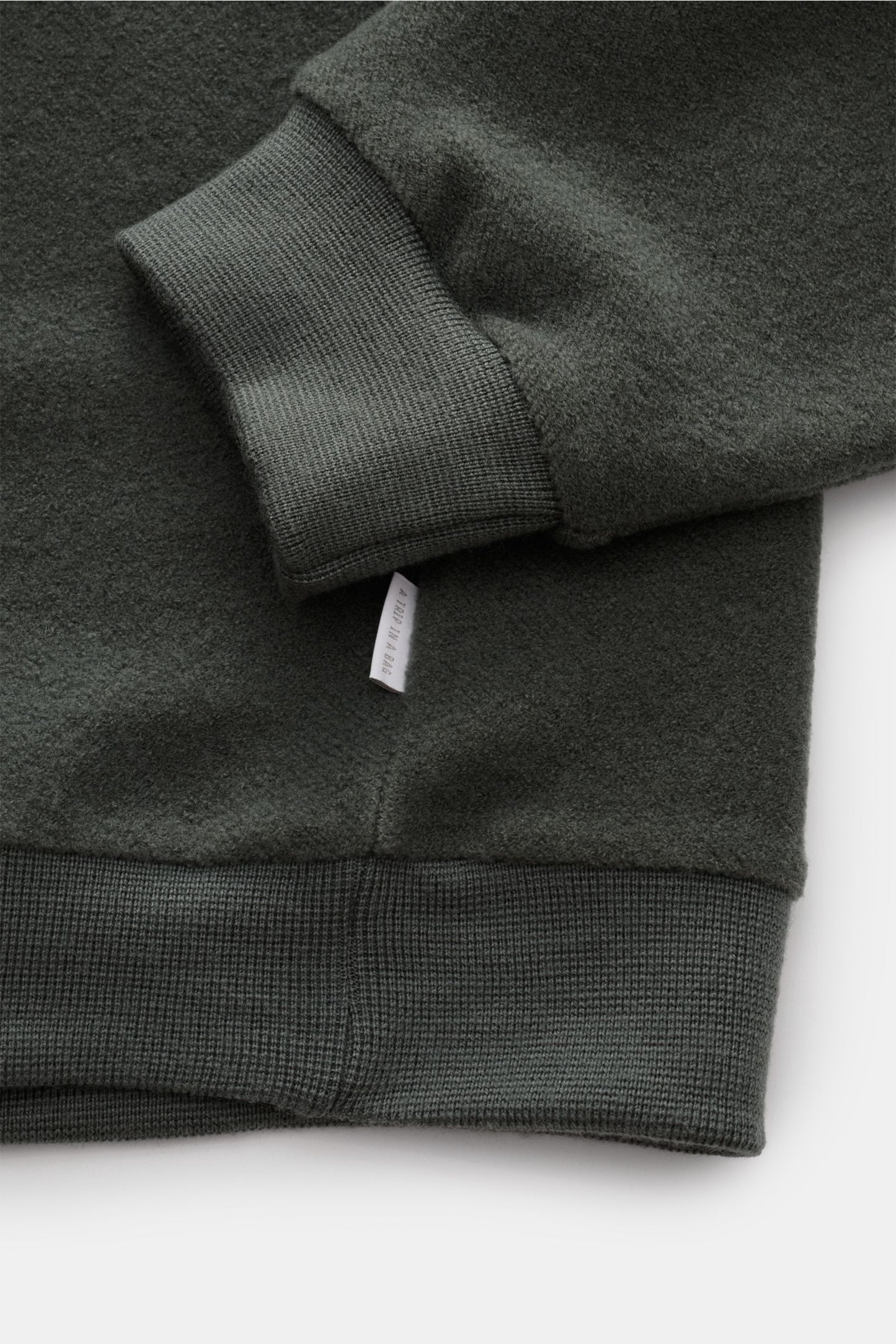 A Trip In A Bag Wool Blend 1/4 Zip Sweater