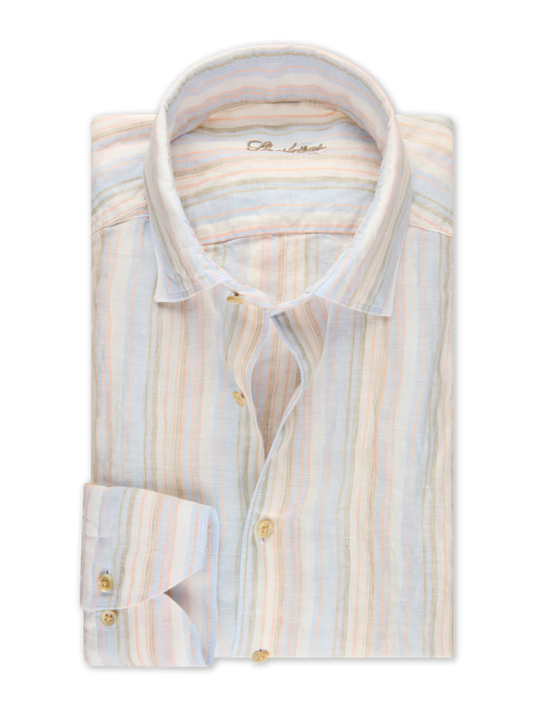 Stenstroms Slim Striped Linen Shirt
