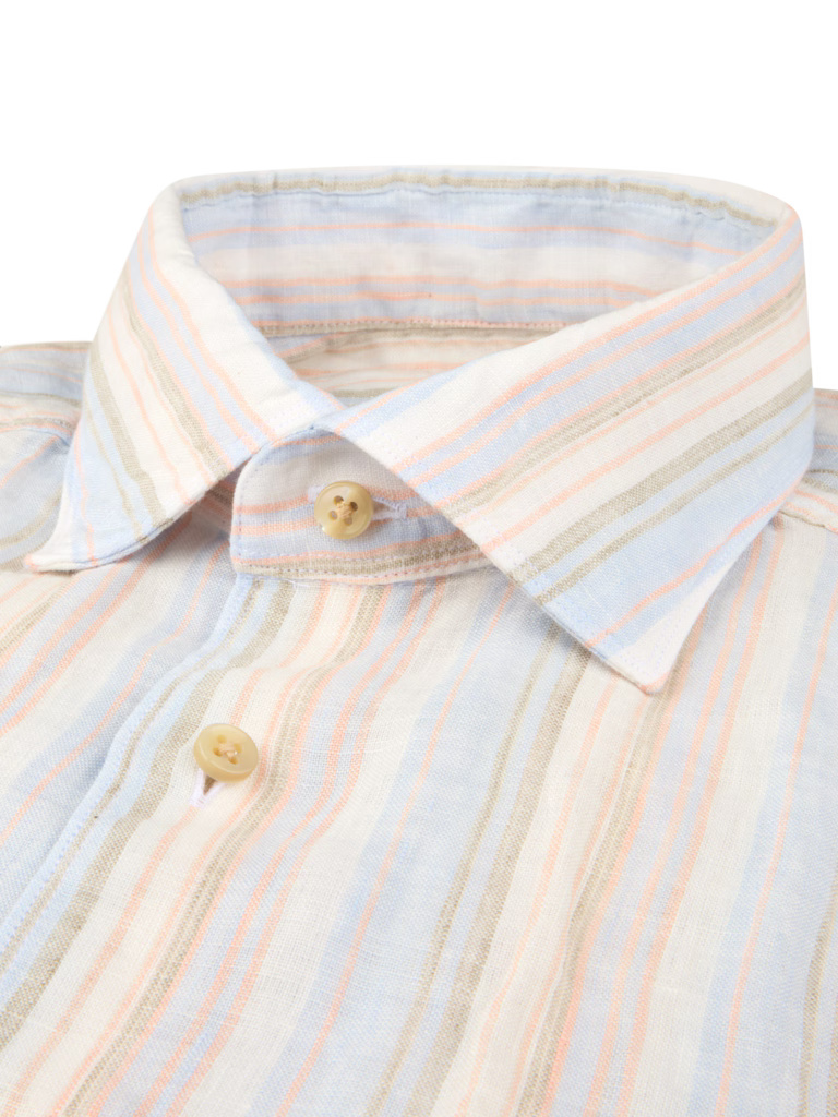 Stenstroms Slim Striped Linen Shirt