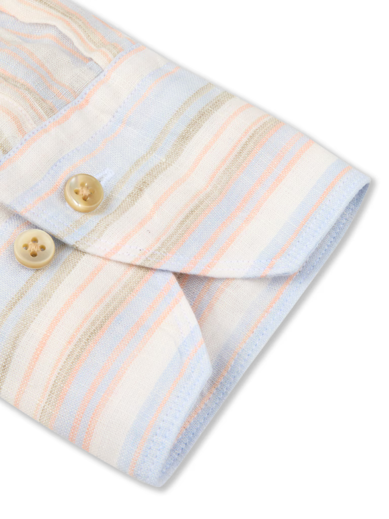 Stenstroms Slim Striped Linen Shirt