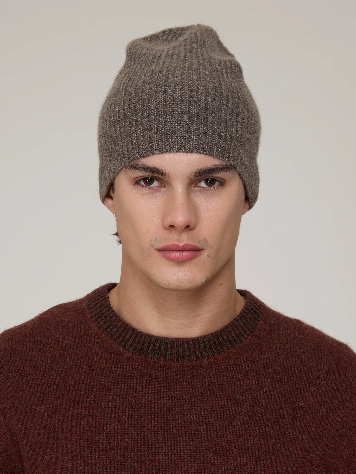 Autumn Cashmere Shaker Stitch Hat