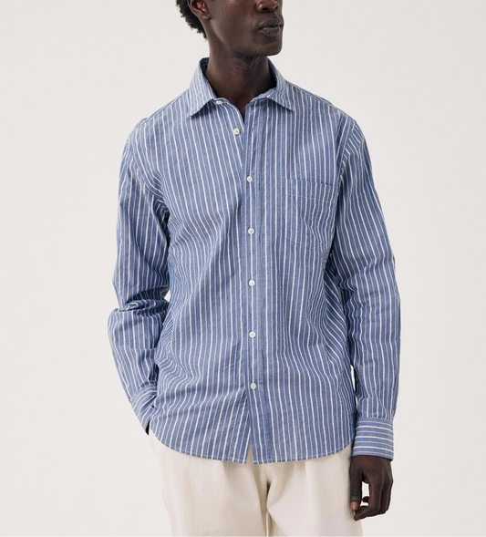 Hartford Paul Cotton Stripe Shirt