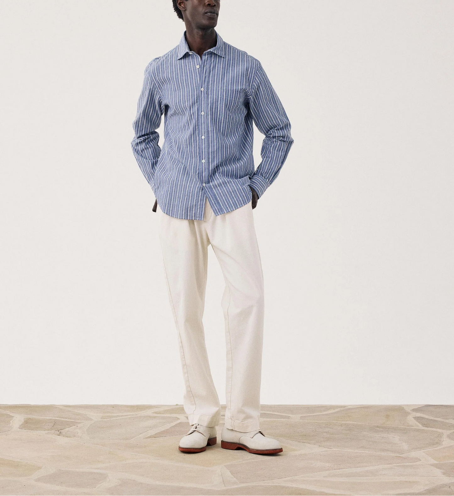 Hartford Paul Cotton Stripe Shirt