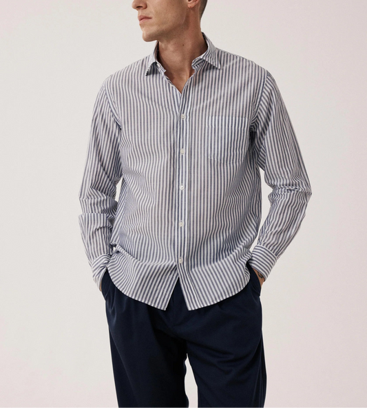 Hartford Paul End To End Stripe Shirt