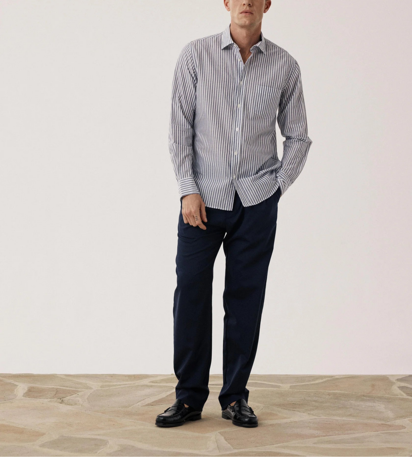 Hartford Paul End To End Stripe Shirt