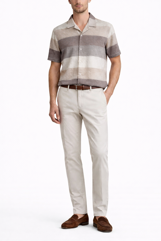 Crossly Ellims Stripe S/S Camp Shirt