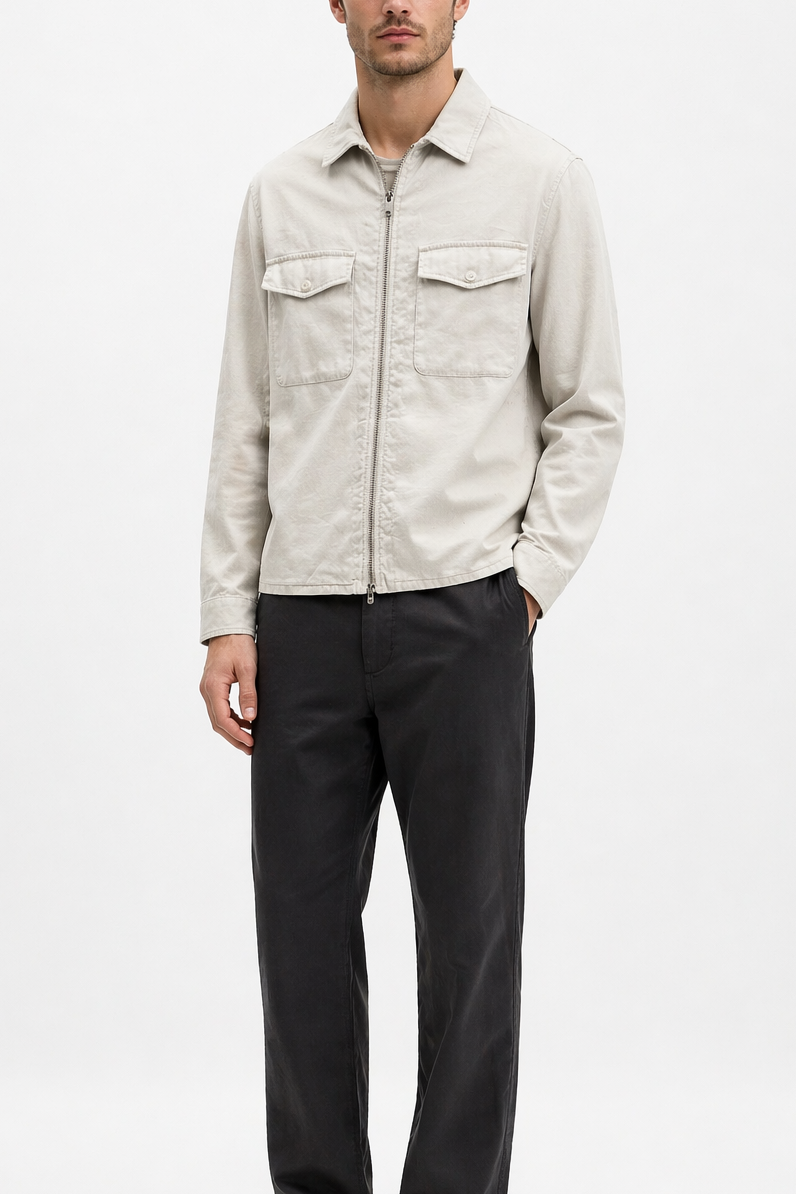 Pescarolo Urus Linen Garment Dyed Jacket