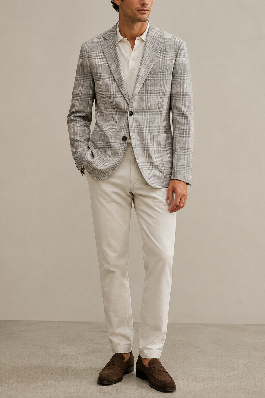 Circolo Prince Of Wales Plaid Jacket