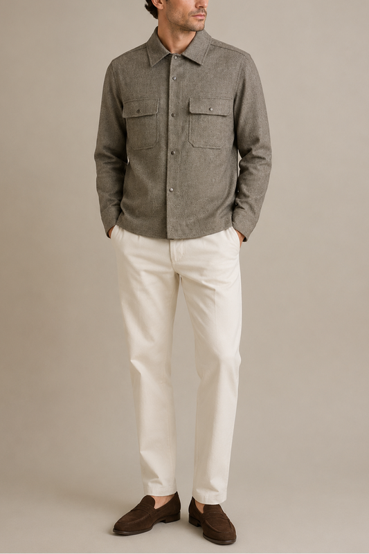 Pescarolo Next Brushed Wool Overshirt