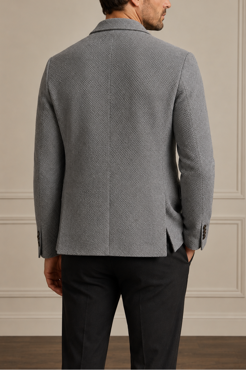 LARDINI Honeycomb Soft Wool Jacket
