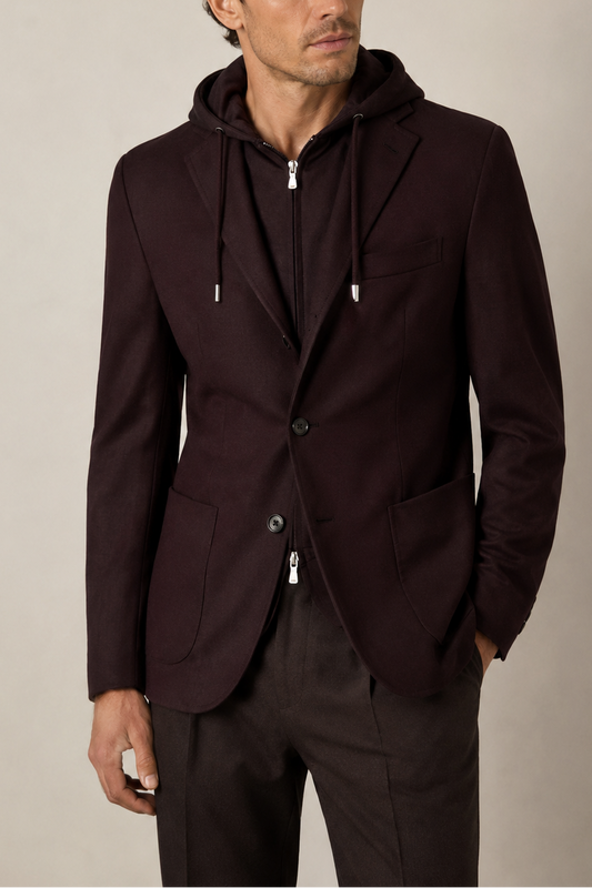 Eleventy Single Breasted Hooded Jacket