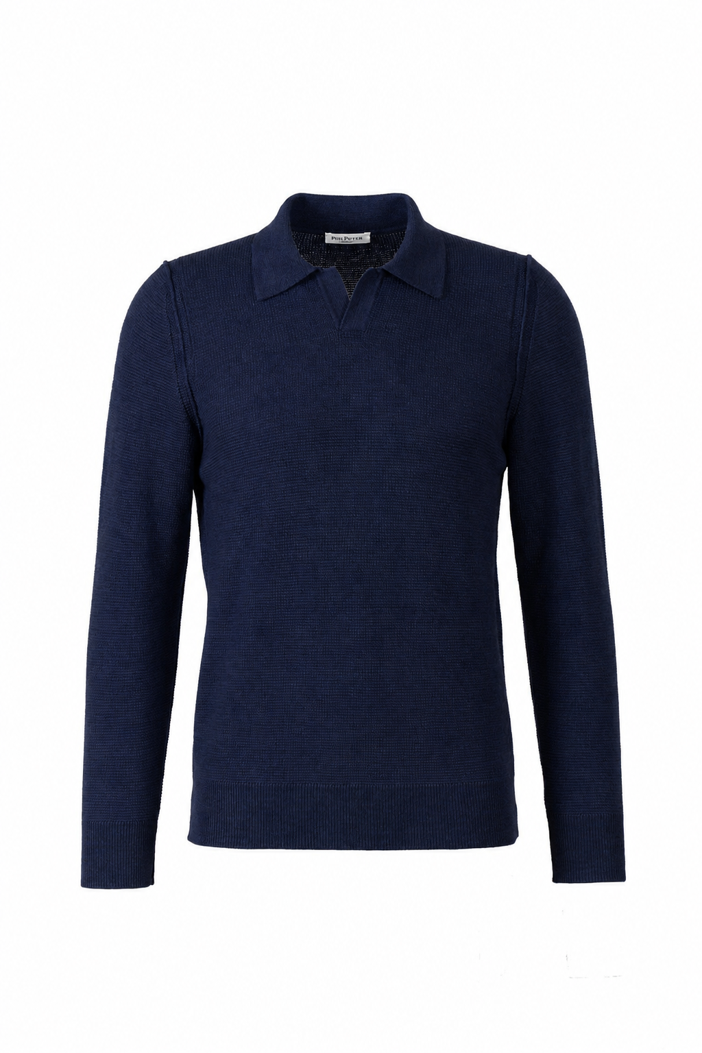 Phil Petter L/S Waffle Wool Polo