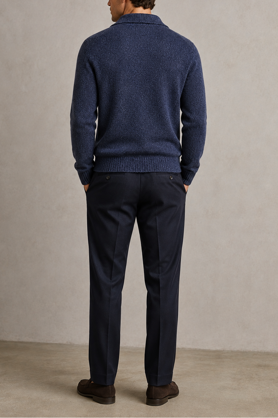 A Trip In A Bag Mouline Johnny Collar Sweater