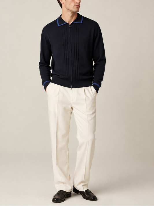 John Smedley Albie Wool Zip Jacket