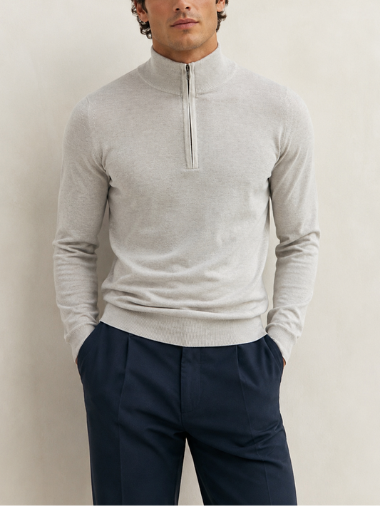 John Smedley Tapton Wool 1/4 Zip Sweater
