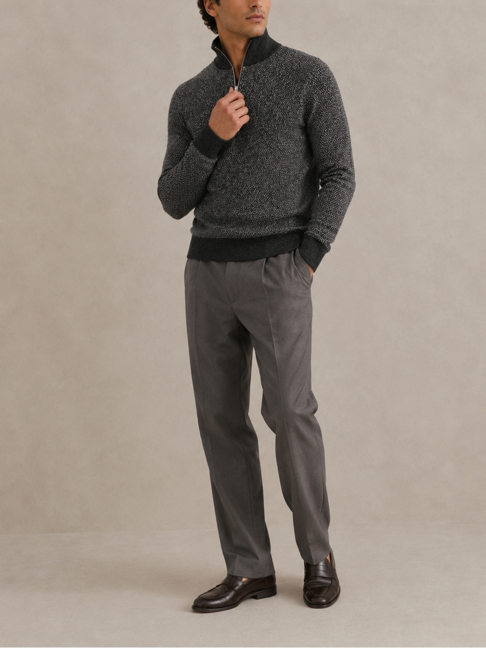 John Smedley Inghram 1/2 Zip Sweater