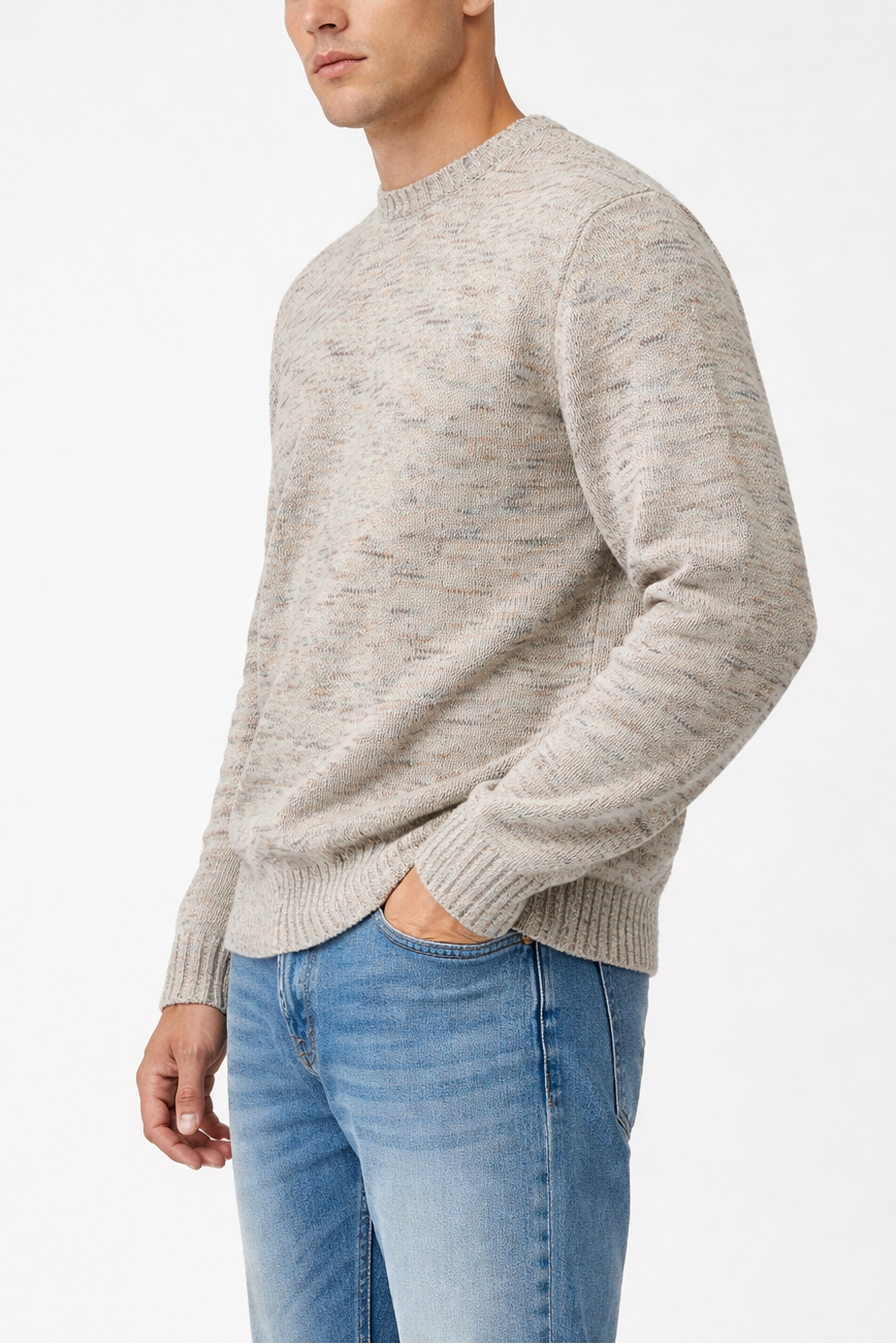 Phil Petter Cotton Linen Mouliné Relaxed FIt Pullover