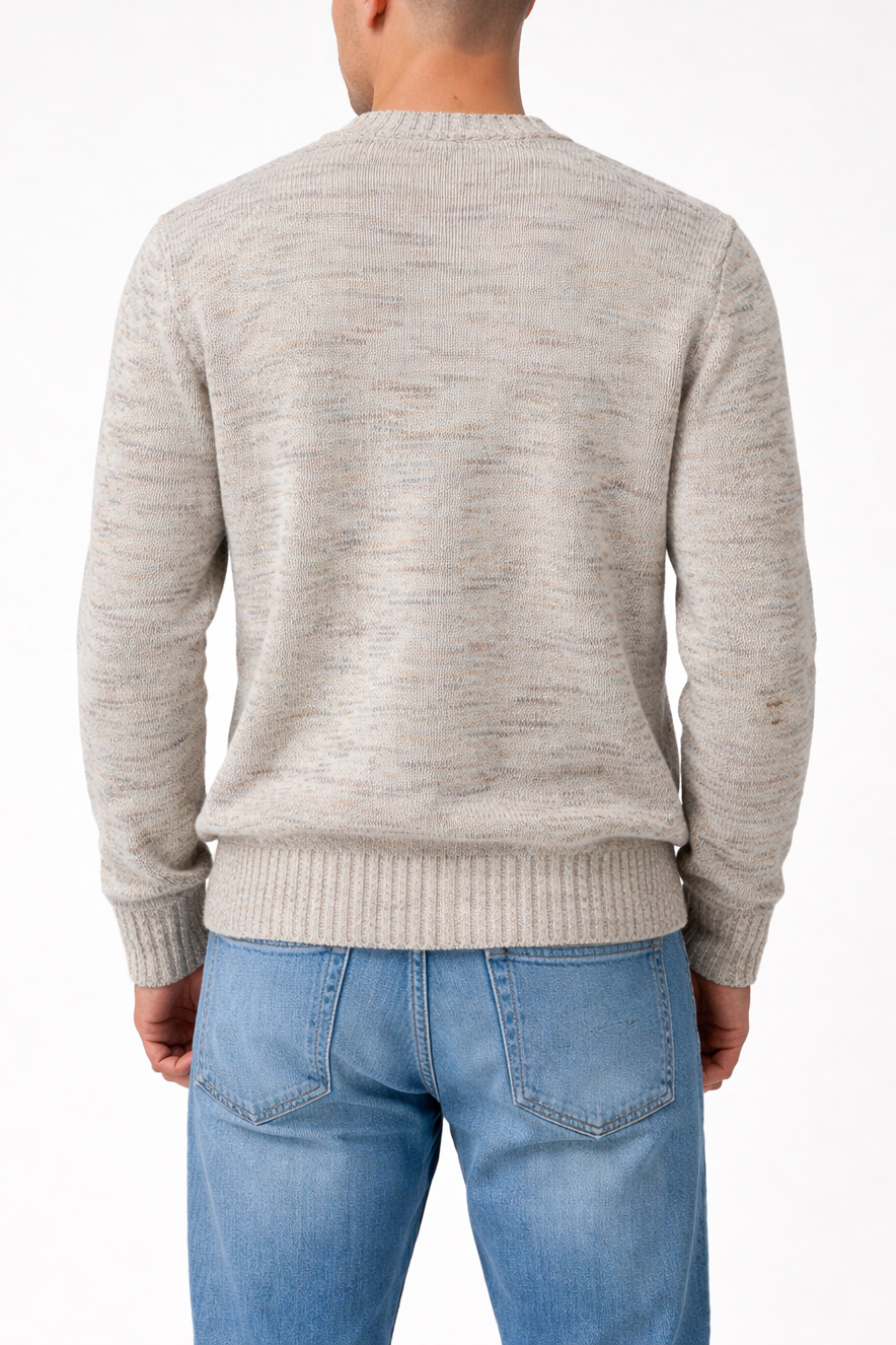 Phil Petter Cotton Linen Mouliné Relaxed FIt Pullover