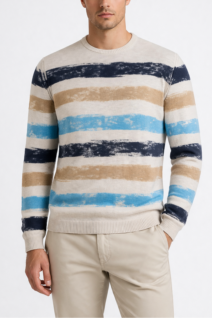 Phil Petter Hand Printed Cotton Sweater