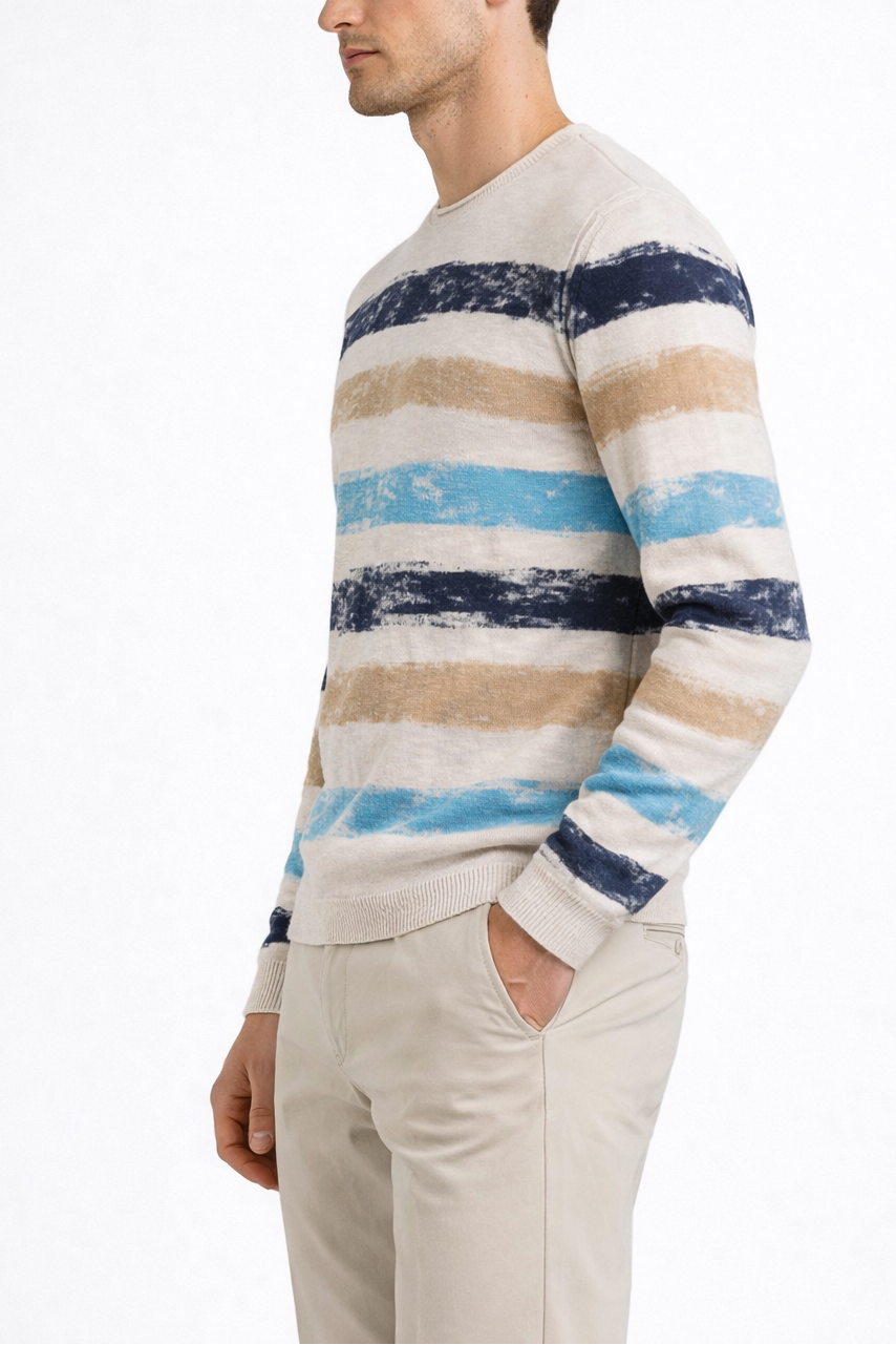 Phil Petter Hand Printed Cotton Sweater