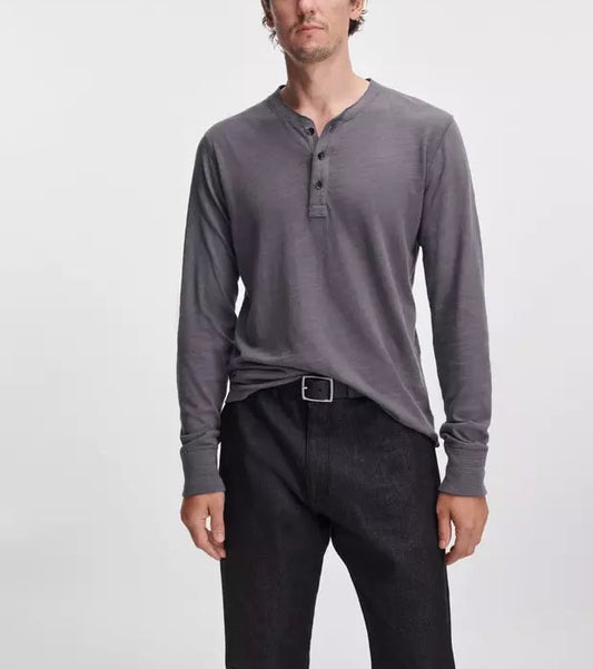 Rag & Bone Classic L/S Slub Henley