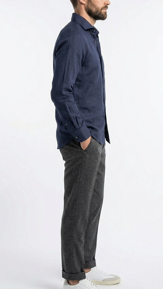 Stenstroms Slimline Linen/Cotton Shirt