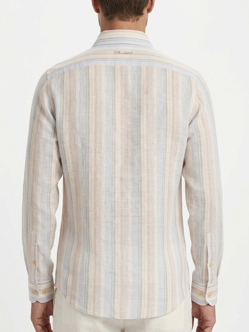 Stenstroms Slim Striped Linen Shirt