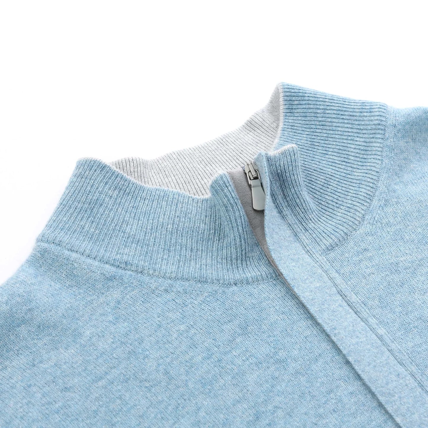 Gran Sasso Covered 1/4 Zip Wool Blend Sweater